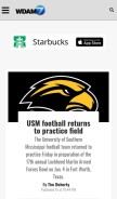 How wdam.com looks like on a mobile device such as an iPhone.