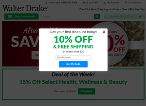 How wdrake.com looks like on a tablet such as an iPad.