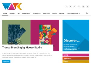 How weandthecolor.com looks like on a tablet such as an iPad.