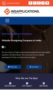 How weapplications.net looks like on a mobile device such as an iPhone.