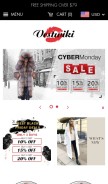 How wearcrazy.com looks like on a mobile device such as an iPhone.
