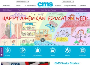 How wearecms.com looks like on a tablet such as an iPad.