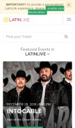 How wearelatinlive.com looks like on a mobile device such as an iPhone.