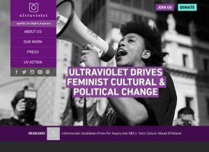How weareultraviolet.org looks like on a tablet such as an iPad.