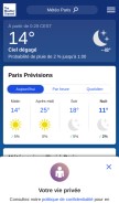 How weather.com looks like on a mobile device such as an iPhone.
