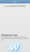 How weatherbase.com looks like on a mobile device such as an iPhone.