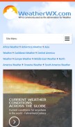 How weatherwx.com looks like on a mobile device such as an iPhone.
