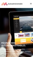 How webautoadministrable.cl looks like on a mobile device such as an iPhone.