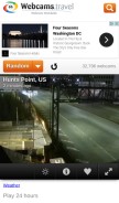 How webcams.travel looks like on a mobile device such as an iPhone.