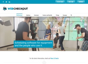 How webcheckout.net looks like on a tablet such as an iPad.