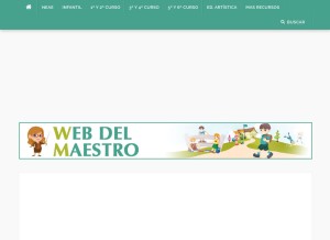 How webdelmaestro.com looks like on a tablet such as an iPad.