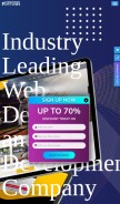 How webdesignfortunes.com looks like on a mobile device such as an iPhone.