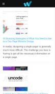 How webdesignledger.com looks like on a mobile device such as an iPhone.