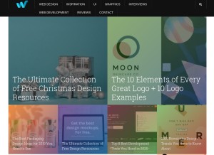 How webdesignledger.com looks like on a tablet such as an iPad.