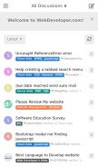 How webdeveloper.com looks like on a mobile device such as an iPhone.