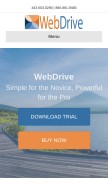 How webdrive.com looks like on a mobile device such as an iPhone.