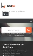 How webevi.com looks like on a mobile device such as an iPhone.