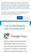 How webgeoservices.com looks like on a mobile device such as an iPhone.