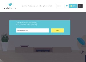 How webhouse.sk looks like on a tablet such as an iPad.