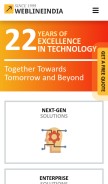 How weblineindia.com looks like on a mobile device such as an iPhone.
