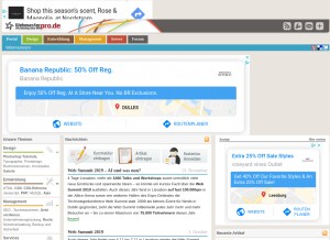 How webmasterpro.de looks like on a tablet such as an iPad.