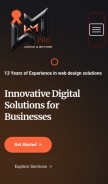 How webmaticspro.com looks like on a mobile device such as an iPhone.