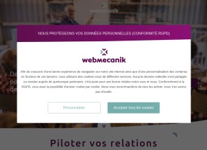 How webmecanik.com looks like on a tablet such as an iPad.