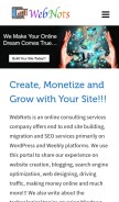 How webnots.com looks like on a mobile device such as an iPhone.