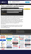 How webpagetest.org looks like on a mobile device such as an iPhone.