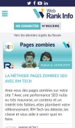 How webrankinfo.com looks like on a mobile device such as an iPhone.