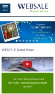 How websale.net looks like on a mobile device such as an iPhone.