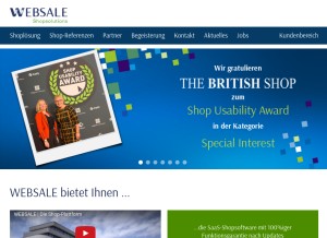 How websale.net looks like on a tablet such as an iPad.