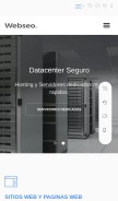 How webseo.ar looks like on a mobile device such as an iPhone.
