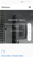 How webseo.pe looks like on a mobile device such as an iPhone.