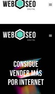 How webseodigital.es looks like on a mobile device such as an iPhone.
