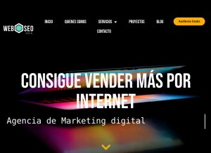 How webseodigital.es looks like on a tablet such as an iPad.