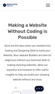 How websitebuilderfacts.com looks like on a mobile device such as an iPhone.