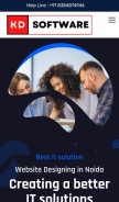How websitedesigningnoida.com looks like on a mobile device such as an iPhone.