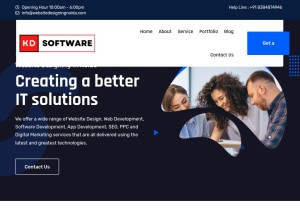 How websitedesigningnoida.com looks like on a tablet such as an iPad.
