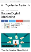 How websitepopuler.link looks like on a mobile device such as an iPhone.