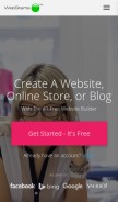 How webstarts.com looks like on a mobile device such as an iPhone.