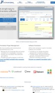 How webtranslateit.com looks like on a mobile device such as an iPhone.