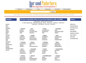 How webverzeichnis-owl.de looks like on a tablet such as an iPad.