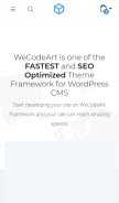How wecodeart.com looks like on a mobile device such as an iPhone.