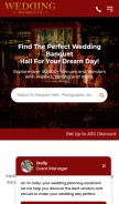 How weddingbanquets.in looks like on a mobile device such as an iPhone.