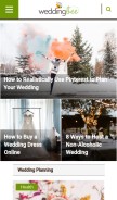 How weddingbee.com looks like on a mobile device such as an iPhone.