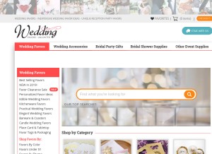 How weddingfavorsunlimited.com looks like on a tablet such as an iPad.