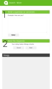 How weegy.com looks like on a mobile device such as an iPhone.