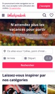 How weekendesk.fr looks like on a mobile device such as an iPhone.