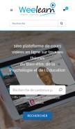 How weelearn.com looks like on a mobile device such as an iPhone.